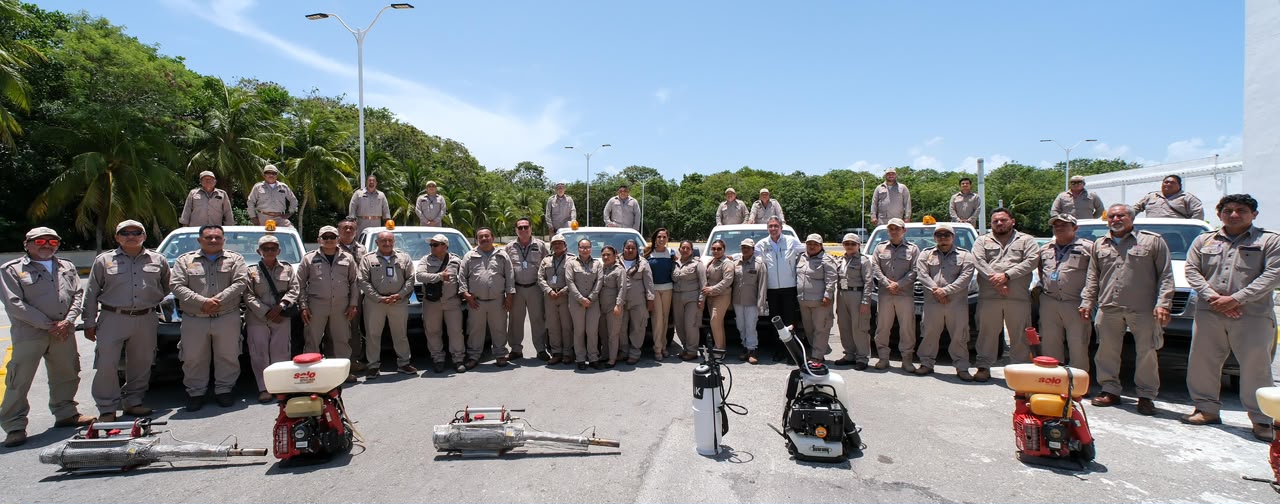 La gobernadora Mara Lezama reconoció el trabajo en campo de las brigadas de Vectores de los Servicios Estatales de Salud.