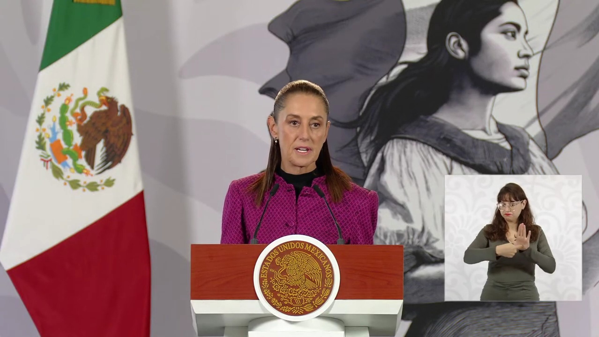 La presidenta Claudia Sheinbaum Pardo abordó en conferencia matutina la reincorporación del senador Enrique Inzunza.