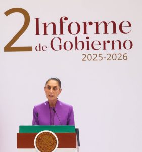 La presidenta destaco el rol historico de las mujeres en las decisiones de la Republica durante su mensaje en Palacio Nacional.