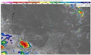 Panorama nublado y condiciones de humedad que predominan en las costas del estado durante este día.