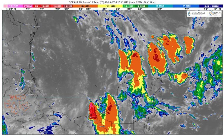 El cielo nublado predominará en gran parte del estado debido al ingreso de humedad desde el mar Caribe.