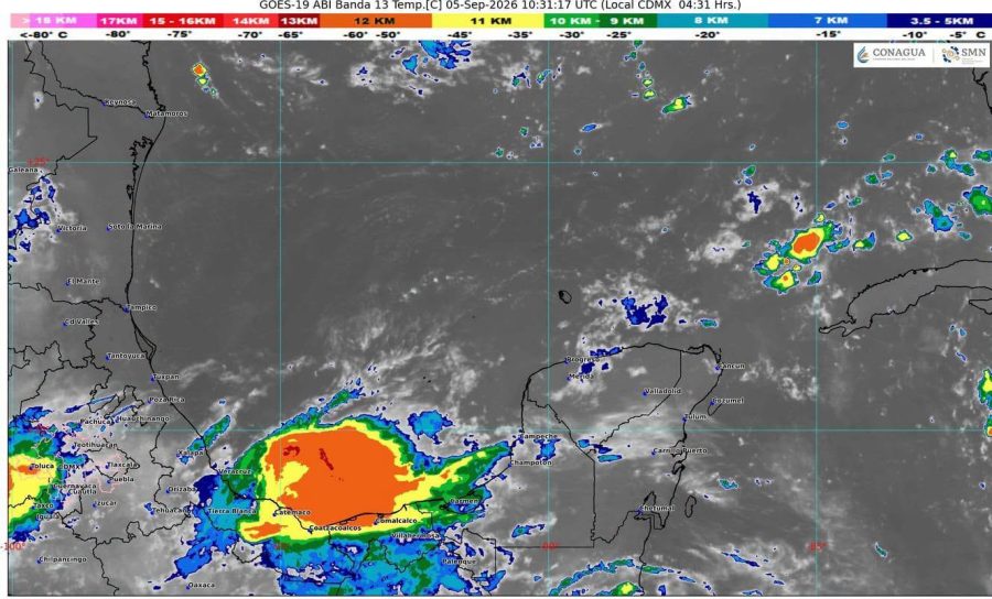 Las costas y zonas urbanas mantendrán temperaturas calurosas y lluvias con actividad eléctrica intermitente.