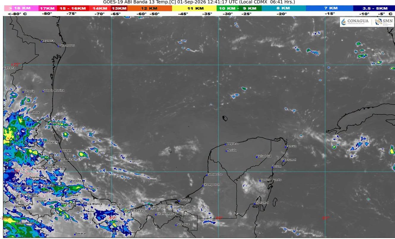 La entrada de humedad y el desplazamiento de la onda tropical 35 mantendran cielos nublados y lluvias en la entidad.
