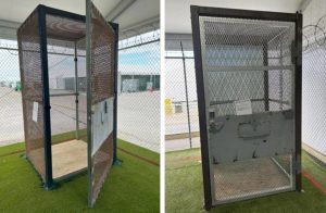 Fotografía de archivo que muestra la estructura exterior del centro de detención ubicado en el estado de Florida.