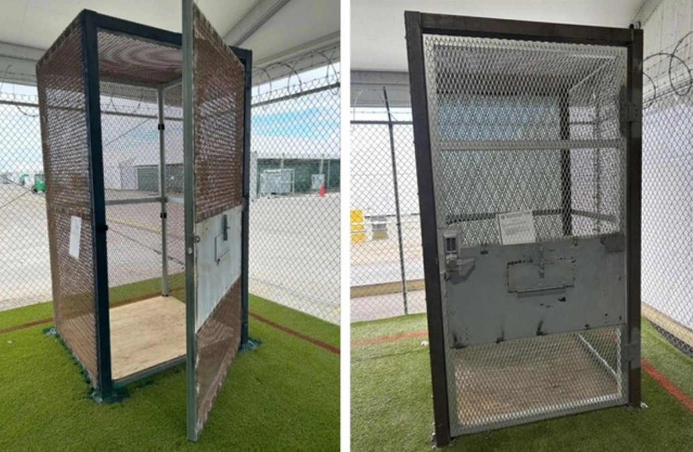 Fotografía de archivo que muestra la estructura exterior del centro de detención ubicado en el estado de Florida.