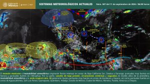 El huracán Norbert continuará su desplazamiento en aguas del océano Pacífico alejándose del territorio mexicano.
