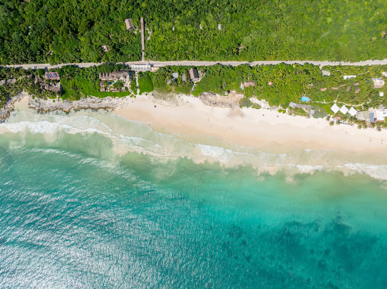 Imagen panorámica del Parque del Jaguar en Tulum donde operan los prestadores de servicios turísticos locales.