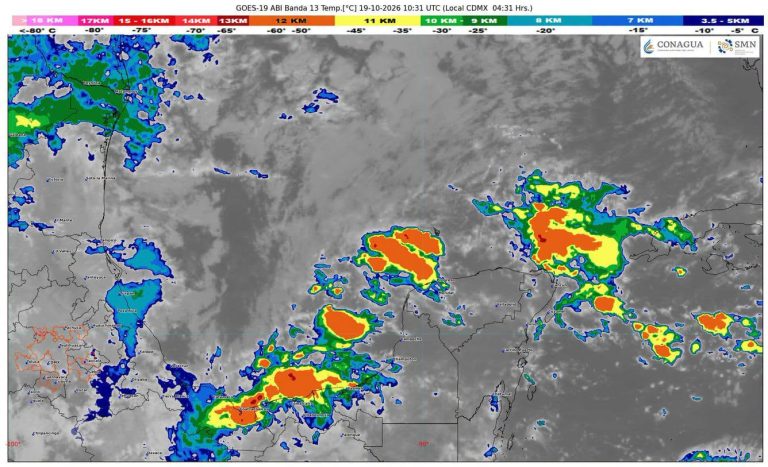 Las lluvias intensas afectarán las avenidas principales en los municipios del norte del estado.