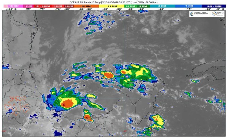 El frente frío número 2 favorecerá lluvias fuertes y descargas eléctricas en distintos municipios de Quintana Roo.