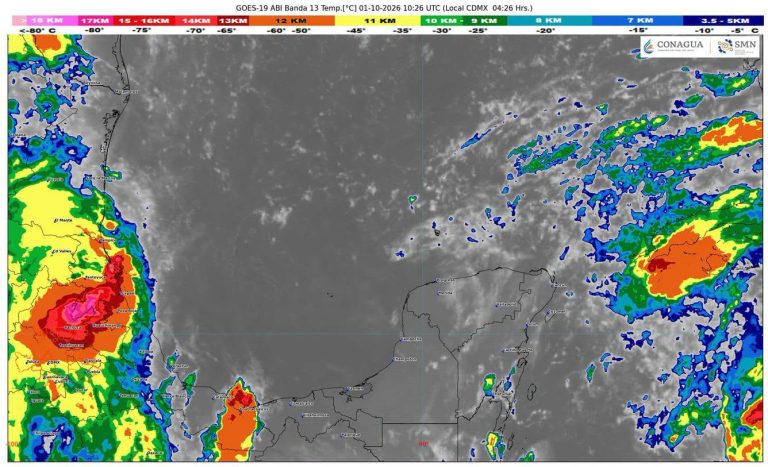 Las lluvias fuertes y las descargas eléctricas se esperan este jueves en los 11 municipios de Quintana Roo.