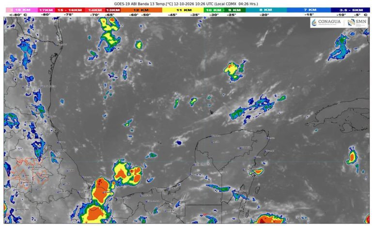 Las lluvias fuertes y descargas eléctricas marcarán las condiciones del tiempo en gran parte del estado durante la jornada.