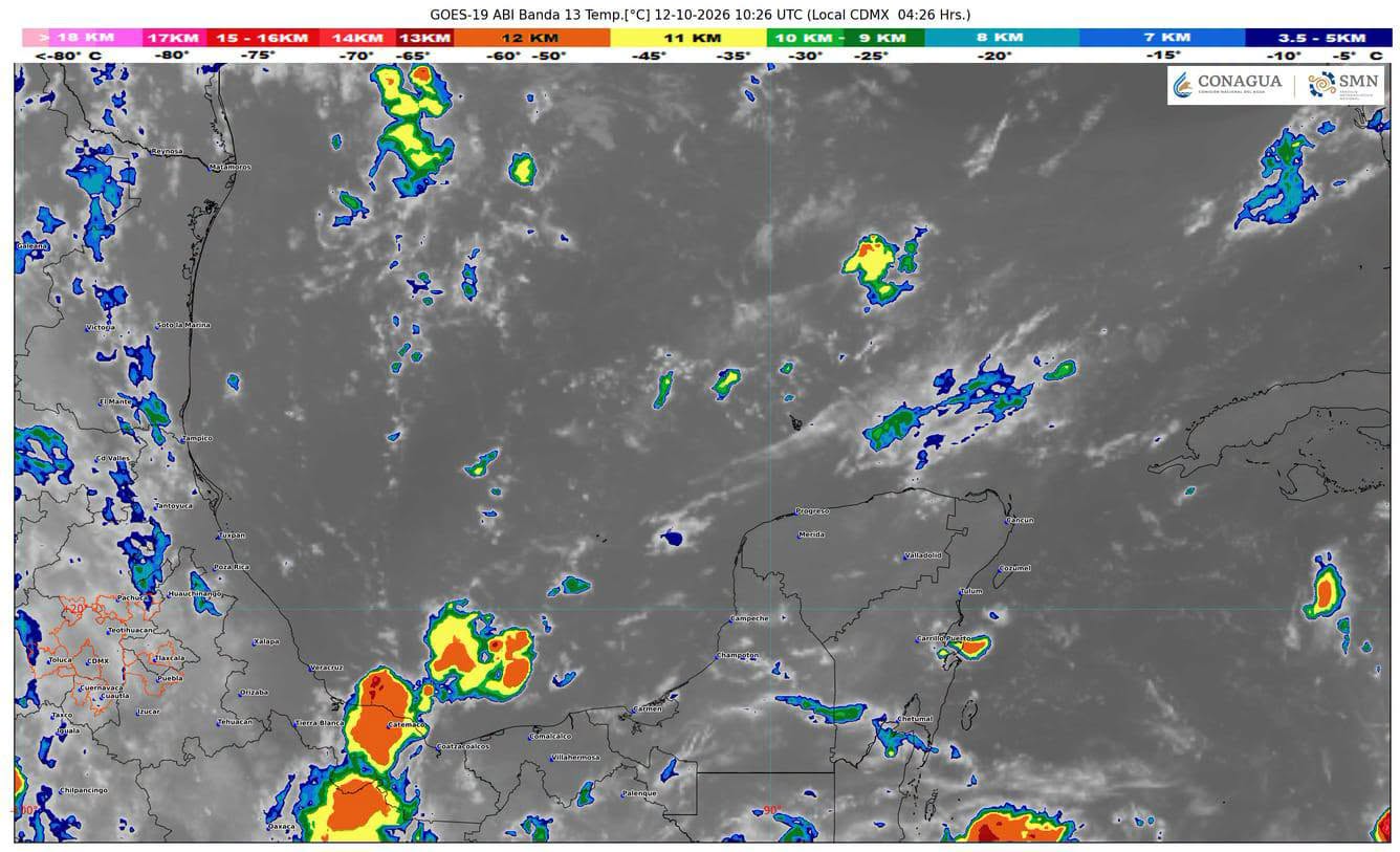 Las lluvias fuertes y descargas eléctricas marcarán las condiciones del tiempo en gran parte del estado durante la jornada.