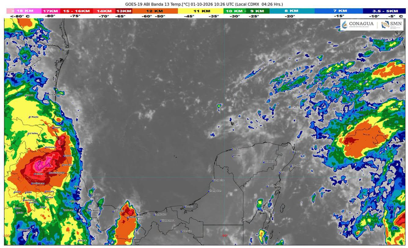 Las lluvias fuertes y las descargas eléctricas se esperan este jueves en los 11 municipios de Quintana Roo.