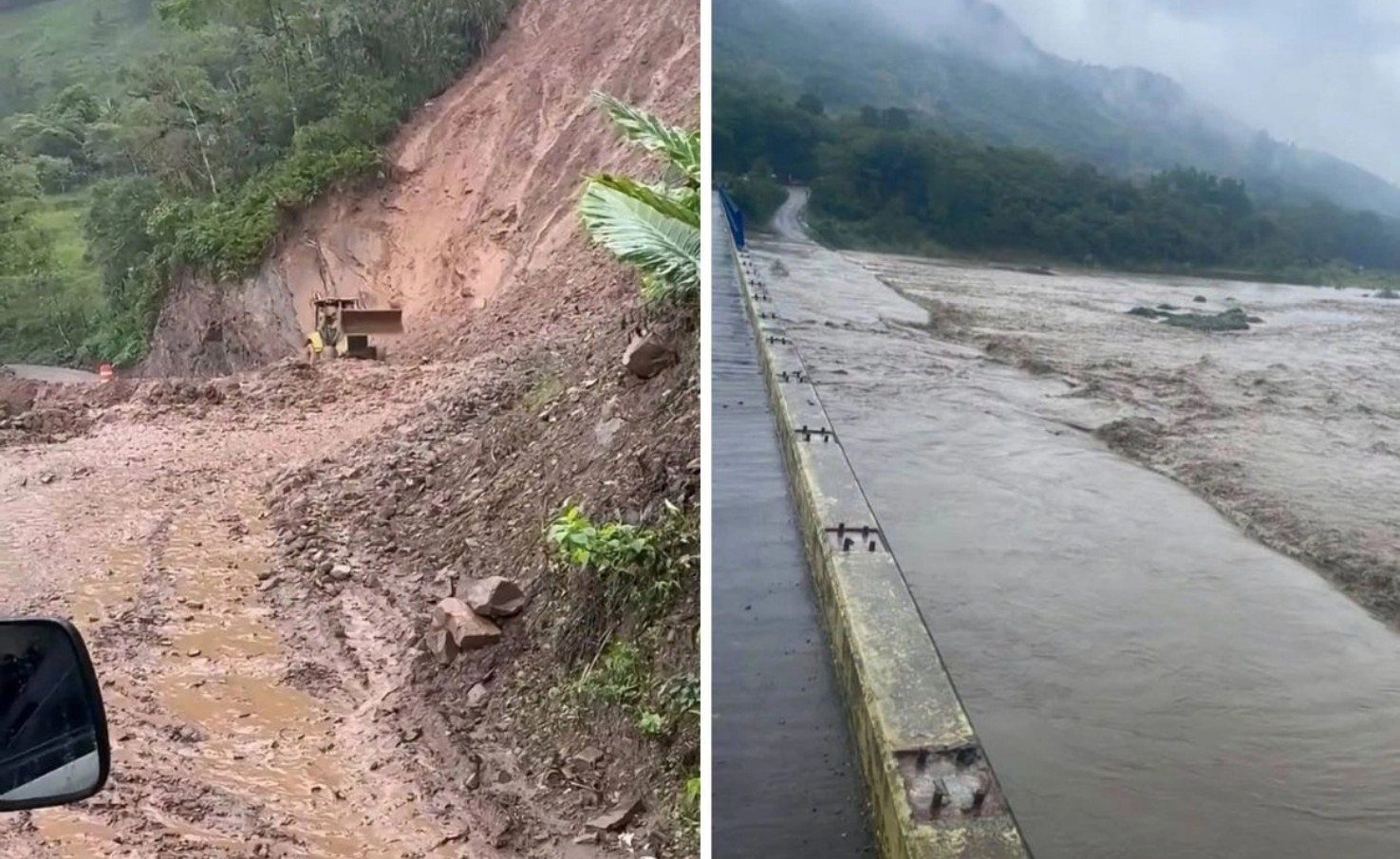 Las fuertes precipitaciones ocasionan reblandecimientos de tierra y afectaciones en caminos rurales.