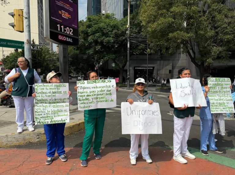 La presidenta Claudia Sheinbaum informó sobre la revisión de un programa integral para atender las demandas laborales en el IMSS.