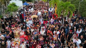 Más de 7 mil personas participaron en la inauguración de la primera edición del Janal Pixán en Calderitas.
