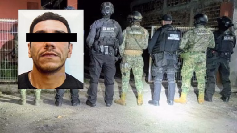 David “N”, alias “Mando 20”, fue detenido en Tecomán, Colima, por su presunta relación con el atentado ocurrido en Coahuayana.