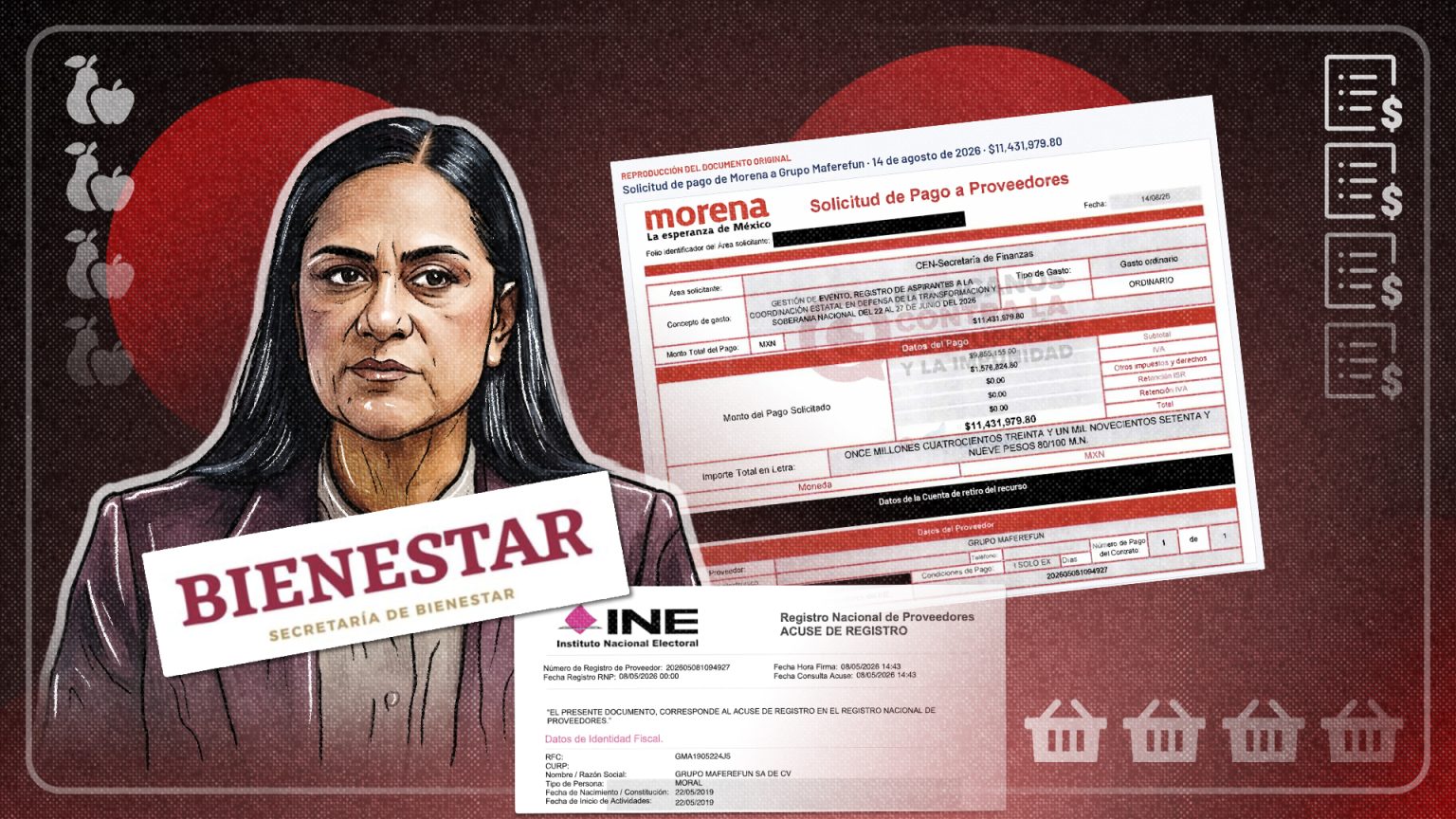 Grupo Maferefun acumuló contratos por cientos de millones de pesos con la Secretaría de Bienestar y otros organismos públicos, según una investigación de MCCI.