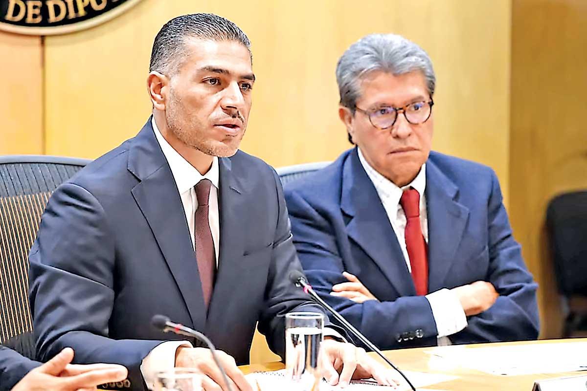 El secretario de Seguridad y Protección Ciudadana, Omar García Harfuch, durante su comparecencia ante legisladores en la Cámara de Diputados.