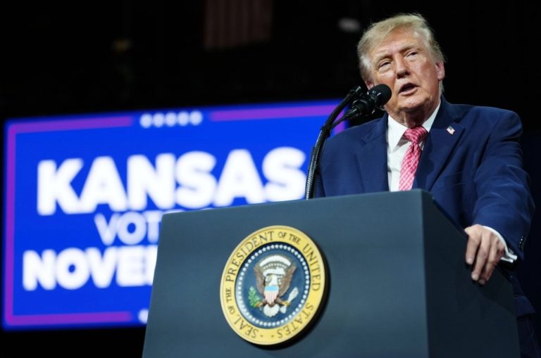 Donald Trump afirmó durante un mitin en Kansas que México y Estados Unidos están cerca de alcanzar un acuerdo comercial.