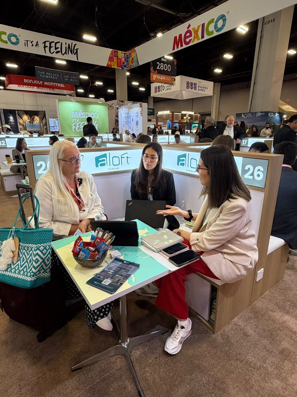 Caribe Mexicano en IMEX America 2026: el destino promueve su infraestructura y servicios ante compradores internacionales de la industria de reuniones.