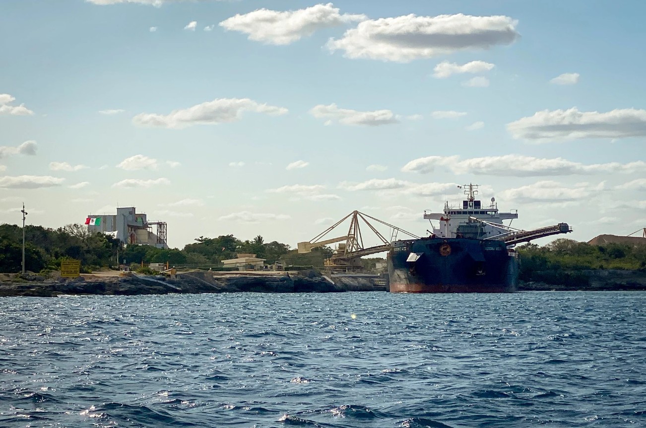 El Gobierno de México dialoga con Vulcan Materials sobre el aprovechamiento comercial del puerto de Punta Venado.